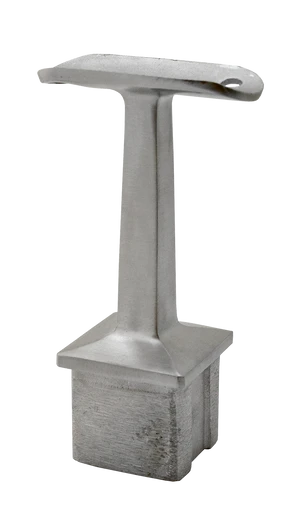 Držák madla pevný na trubku ø 42.4mm (66x82mm), broušená nerez K320 / AISI304 - slide 0