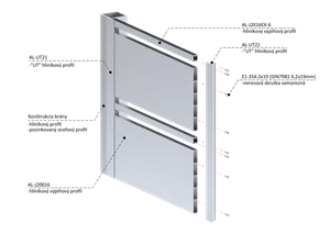 Poškodený profil 200x16mm, L-6000mm, hliník bez povrchovej úpravy - slide 2