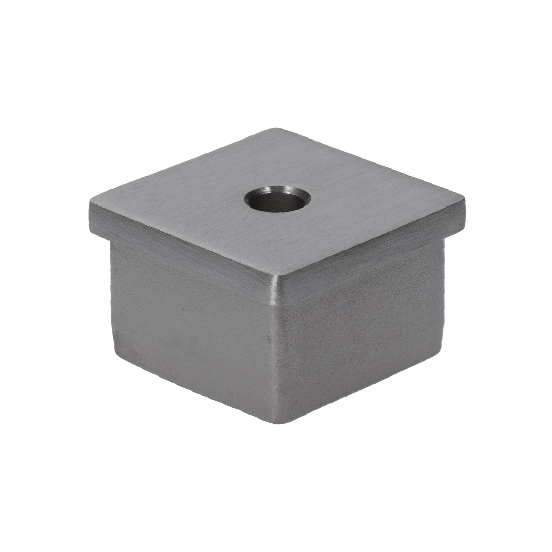 Ukončení na jokl 40x40x2.0mm, s dírou ø8mm, broušená nerez K320 /AISI304