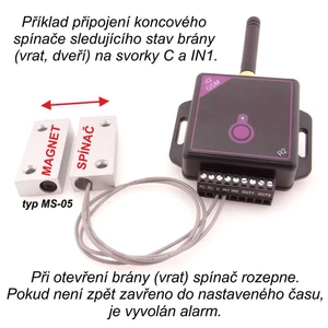 GSM klíč/ GSM relé iQGSM-R2 s alarmem, počet uživatelů 6 / 20, 1 výstup (SIM karta není součástí balení) - slide 1