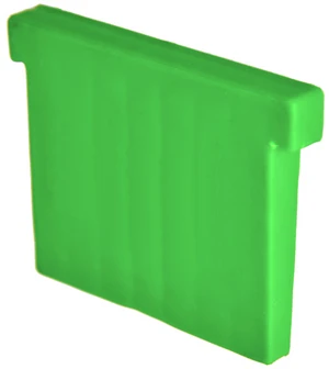 Klín plastový - zelený (sklo 16,76 mm) k hliníkovému kotevnímu profilu - slide 0