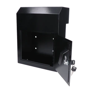 schránka poštová (380x305x150mm), hrúbka 1.5mm), max. formát listu: A4, farba: Prášková čierna - slide 1
