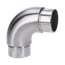 spojka oblúková 90° na trubku ø 42.4mm, brúsená nerez K320 /AISI304
