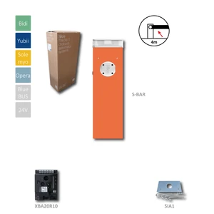 S4BAR automatická závora do 4m prejazdu (24V, 300W, 100Nm) s riadiacou jednotkou XBA20, 1 x montážna doska SIA1, bez ramena - slide 0