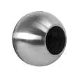 guľa koncová ø 20mm na trubku ø 12mm, otvor ø 12.2mm, brúsená nerez K320 /AISI316 - slide 0