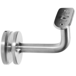 Držák madla ø42.4mm, sklo 6-21,52mm, broušená AISI304 - slide 0