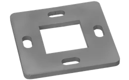 Kotviaca platňa (90x90x4mm), otvor: 40.1x40.1mm, bez povrchovej úpravy /AISI304