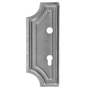 Štítek s otvory na dveře-kovaný 277x104x2mm, rozteč 90mm,  zápust 30 mm, díra ø20 mm, levý - slide 0
