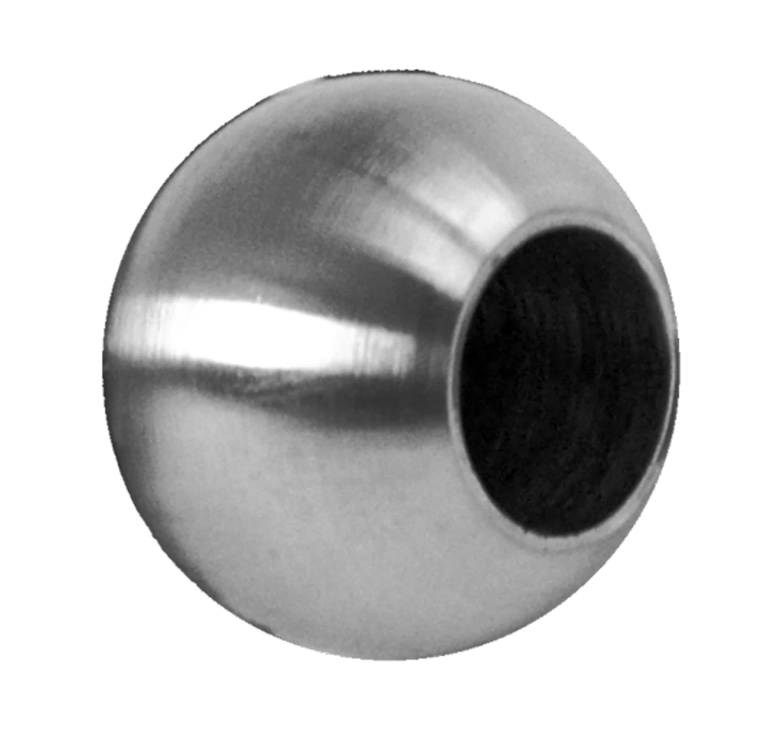Koule koncová ø25mm na trubku ø12 mm, broušená AISI304