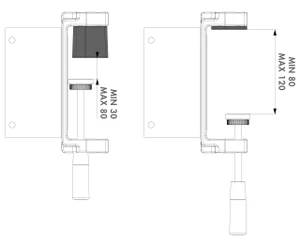 LOCINOX® DRILLVISE-2 Sada zesílených ocelových svěrek s polohovací výškovou podpěrou, 2 KS v balení - slide 1