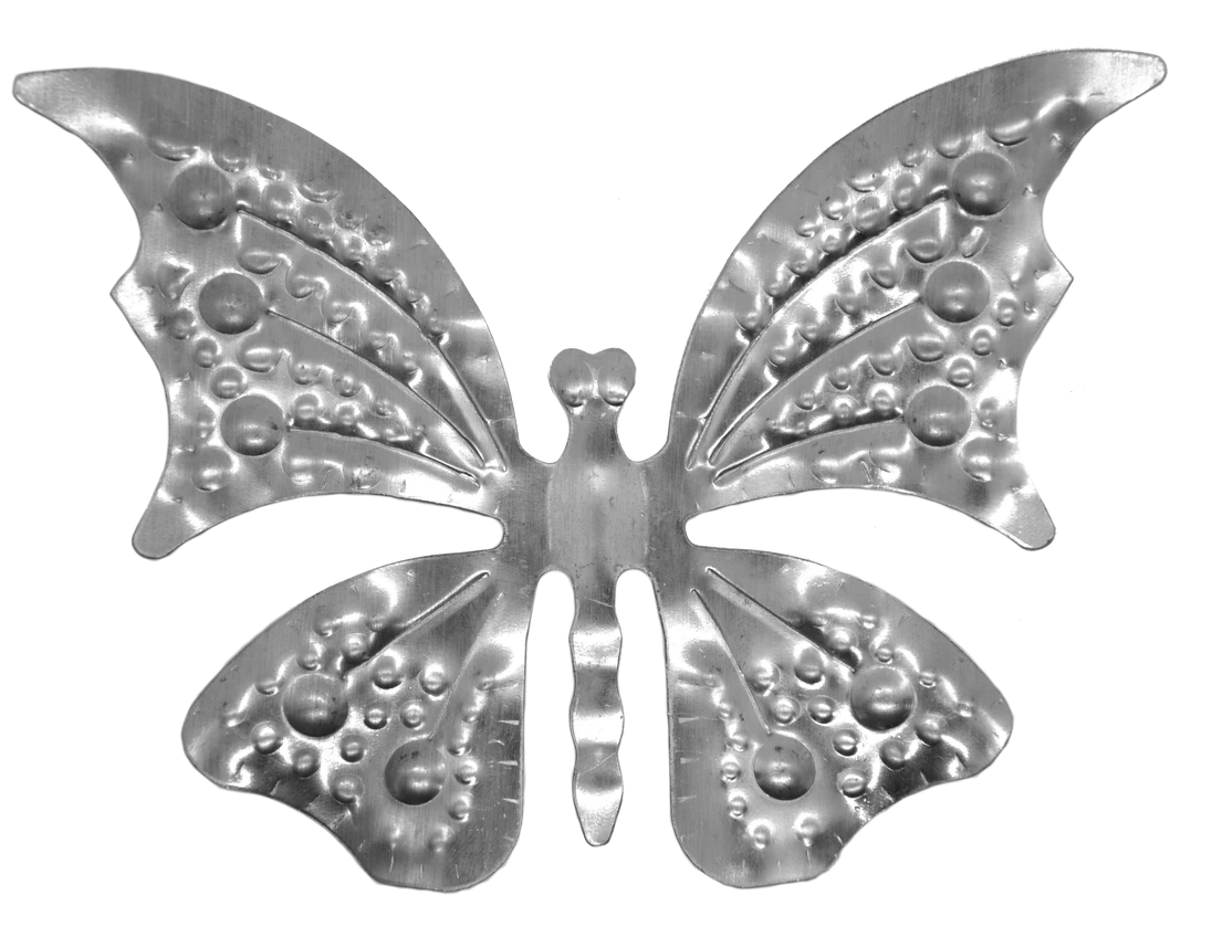 Motýľ, dekoračný element 125x175x1 mm, plechový