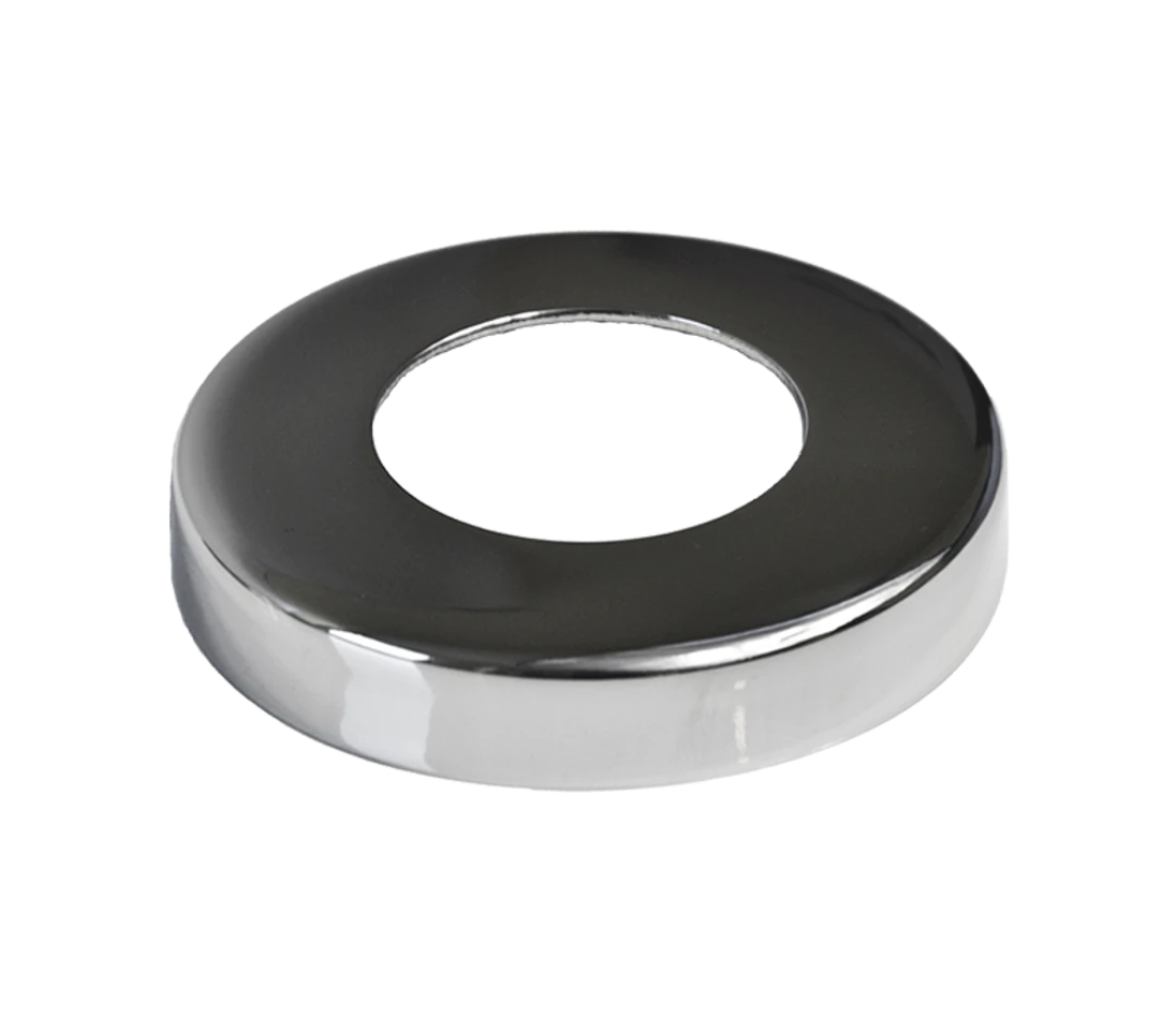 Kryt příruby (84x15mm) na trubku ø 42.4mm, otvor ø 42.8mm, leštěná nerez