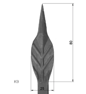 Kovaný špic typu K9 - slide 2