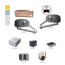 sada ramenových pohonov pre dvojkrídlovú bránu do 3m / krídlo, 2x HY7024, 1x MC824H, 1x ON2E, 1x OXIBD, 1 pár EPMB, 1x ELDC