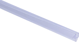 plastové tesnenie na sklo 8mm, medzi sklenené dvere a stenu alebo podlahu, 2200mm