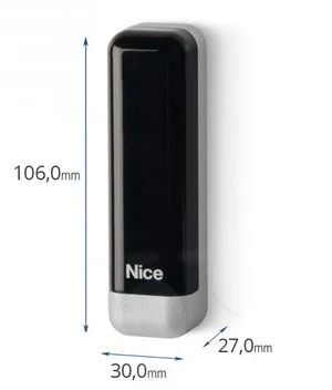 Fotobuňky povrchové slim, úhel 10°, dosah do 15 m, 1 pár, plastový obal - slide 1