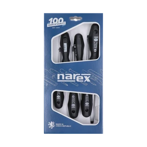 Sada profi skrutkovačov 6 dielna, výrobca NAREX, 3,0 x 75, 4,0 x 100, 6,5 x 150, 8,0 x 175, PH1 x 80, PH2 x 100 - slide 0