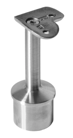 držiak madla pevný na trubku ø 42.4mm (78x64mm, 90° uhol) na madlo ø 42.4 mm,  brúsená nerez K320 /AISI304