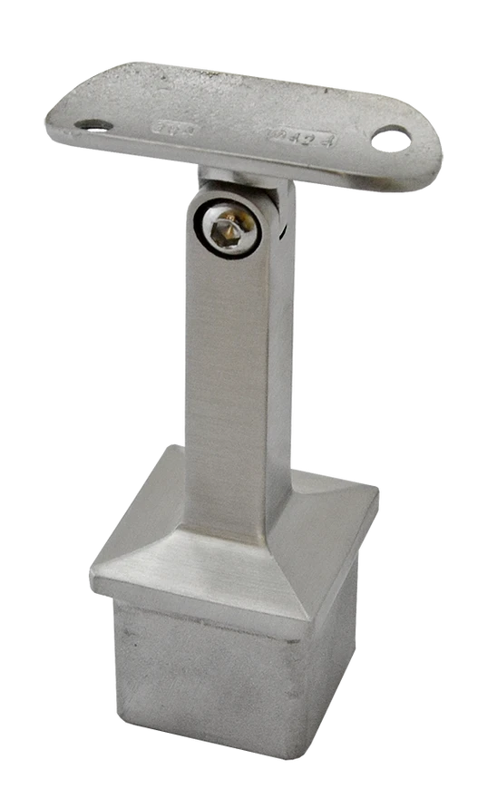 Držák madla s kloubem, na madlo trubku ø 42,4 mm (63x81 mm), broušená nerez K320 / AISI304