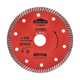 Turbo diamantový kotúč lisovaný za tepla 125 x 2,3 x 22 mm