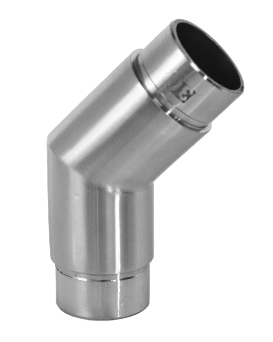 Spojka rohová 45° na trubku ø42.4mm, brúsená AISI304