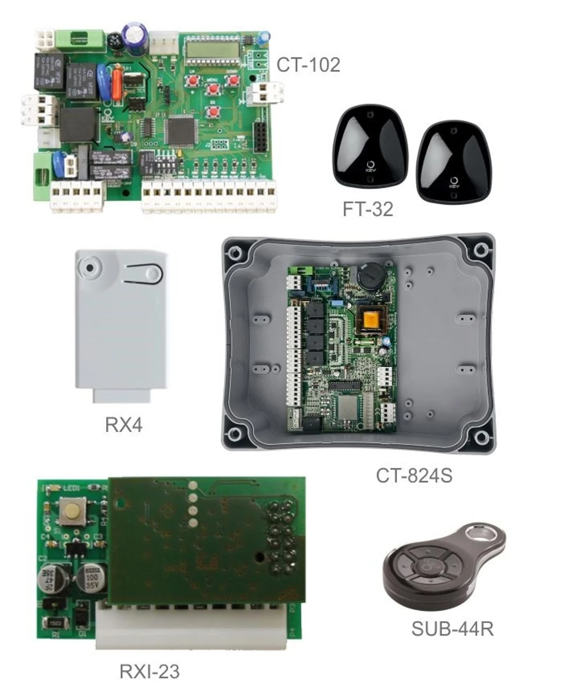 Servisní balík: CT-102, CT-824S, RXI-23, RX4, SUB-44W, FT-32