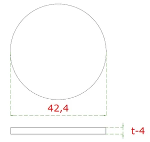 Ukončenie ø42.4mm, brúsená nerez AISI304 - slide 2