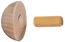 drevené ukončenie madla (ø 42mm), drevo: buk bez povrchového náteru