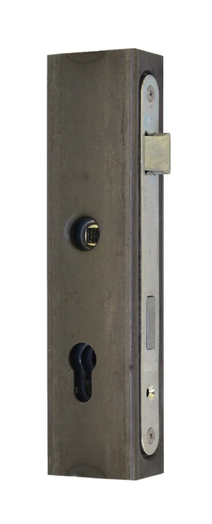 Kazeta 245 x 60 x 40 mm, na jekl 60x40 mm, se zámkem ZM72/50, rozteč 72 mm - slide 0