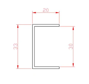 U-profil L-2000mm, 20x33x20x1,5mm, zinkovaný plech, použitie pre lamelu KLZ35Zn, cena za 2 metrový kus - slide 1