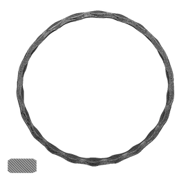 Kruh (ø 100mm), 12x6mm, zdobený