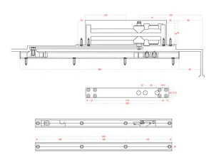 Skrytý hydraulický zavírač (230x33x57mm), max. délka dveří: 1200mm /max. váha dveří: 65kg, materiál: AL s povrchovou úpravou - šedá - slide 3