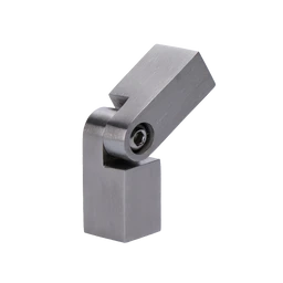 Spoj nastaviteľný štvorcový (na tyč 12x12mm /L: 70mm), brúsená nerez K320 /AISI304