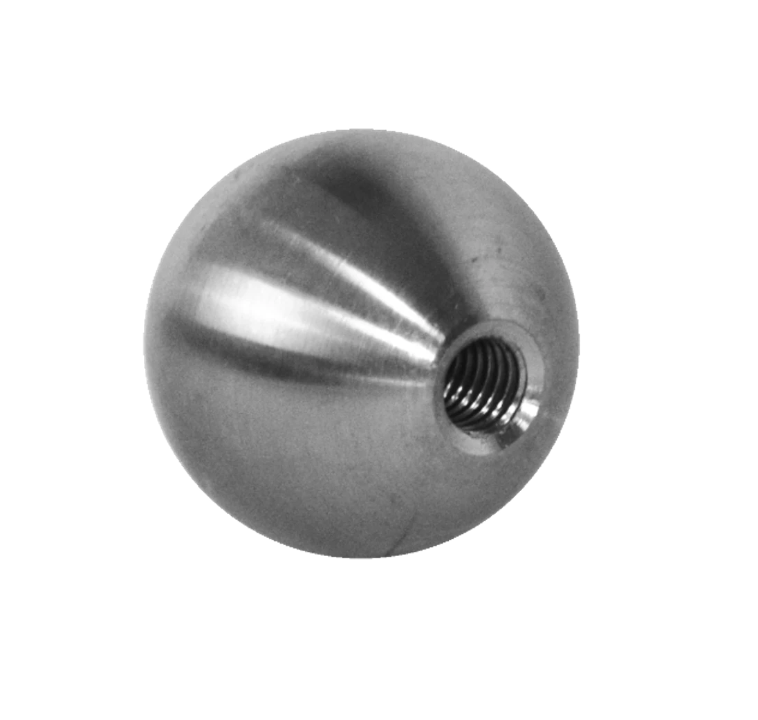 Guľa plná so závitom M6 /ø 25mm, brúsená nerez K320 /AISI304