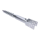 Zemná skrutka / zemný vrut - pätka U, 140x900mm, zinková farba