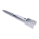 Zemní šroub/zemní vrut - patka U, 140x900mm, zinková barva