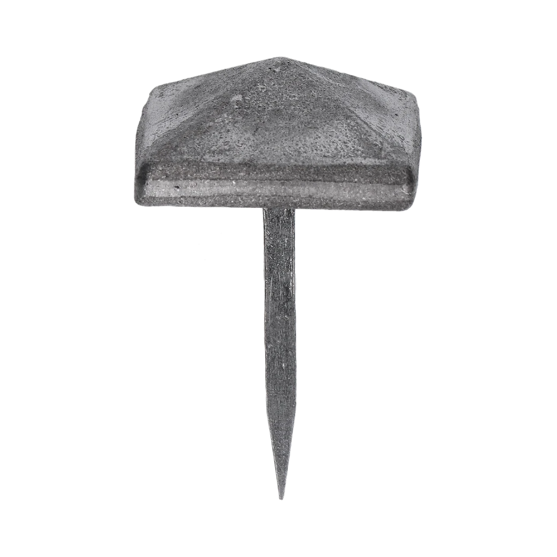 Ozdobný kovaný čtvercový hřebík, hlavička 30x30x13mm, hrot 3x2x33mm, bez povrchovej úpravy