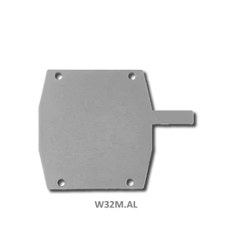 Záslepka pro hliníkový C profil 95x100 mm, hliníková