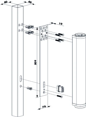 LOCINOX adaptér pro montáž pohonu VENUS - slide 2