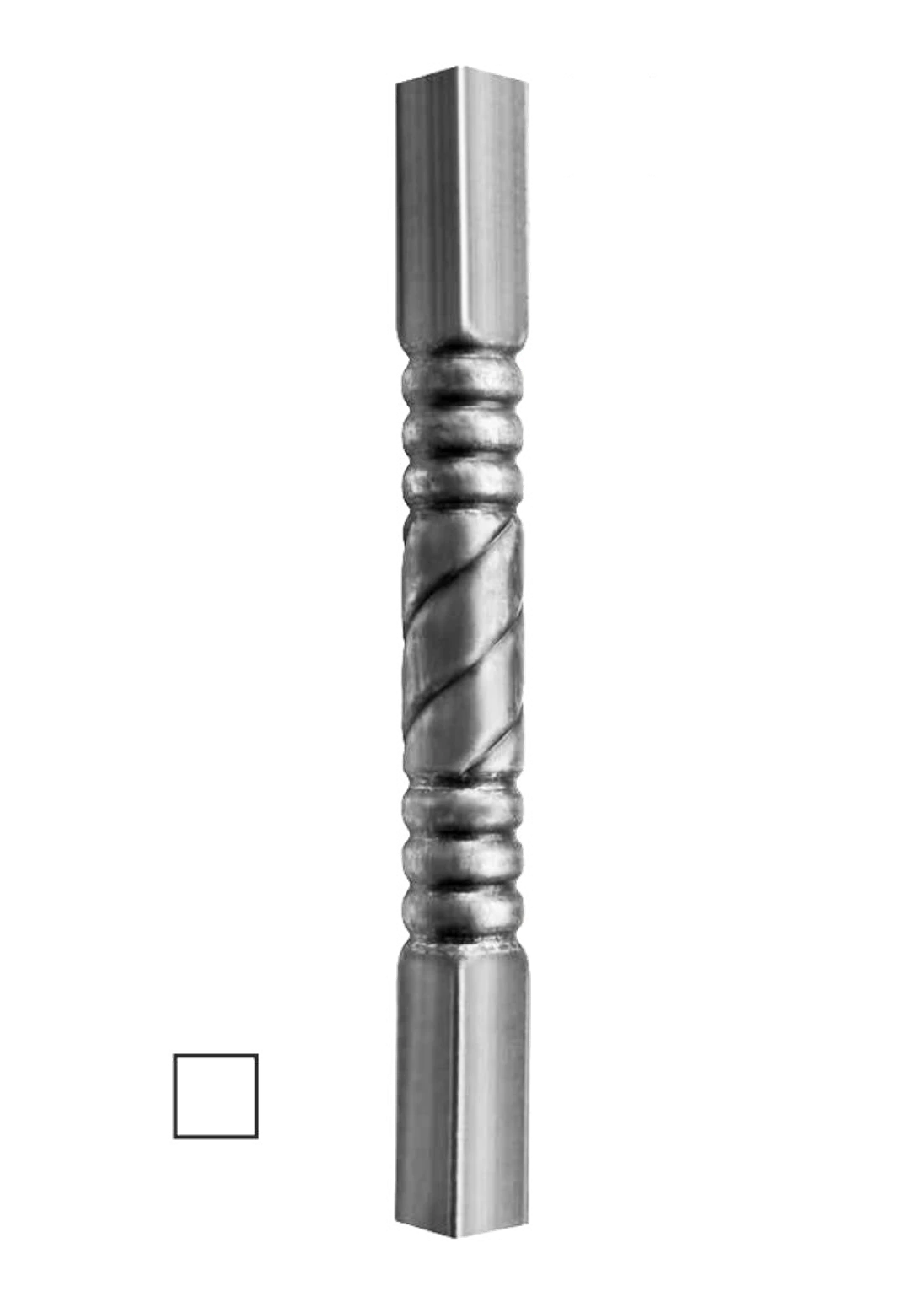 Tyč - trubková 1200mm se čtvercovou základnou 60x60mm