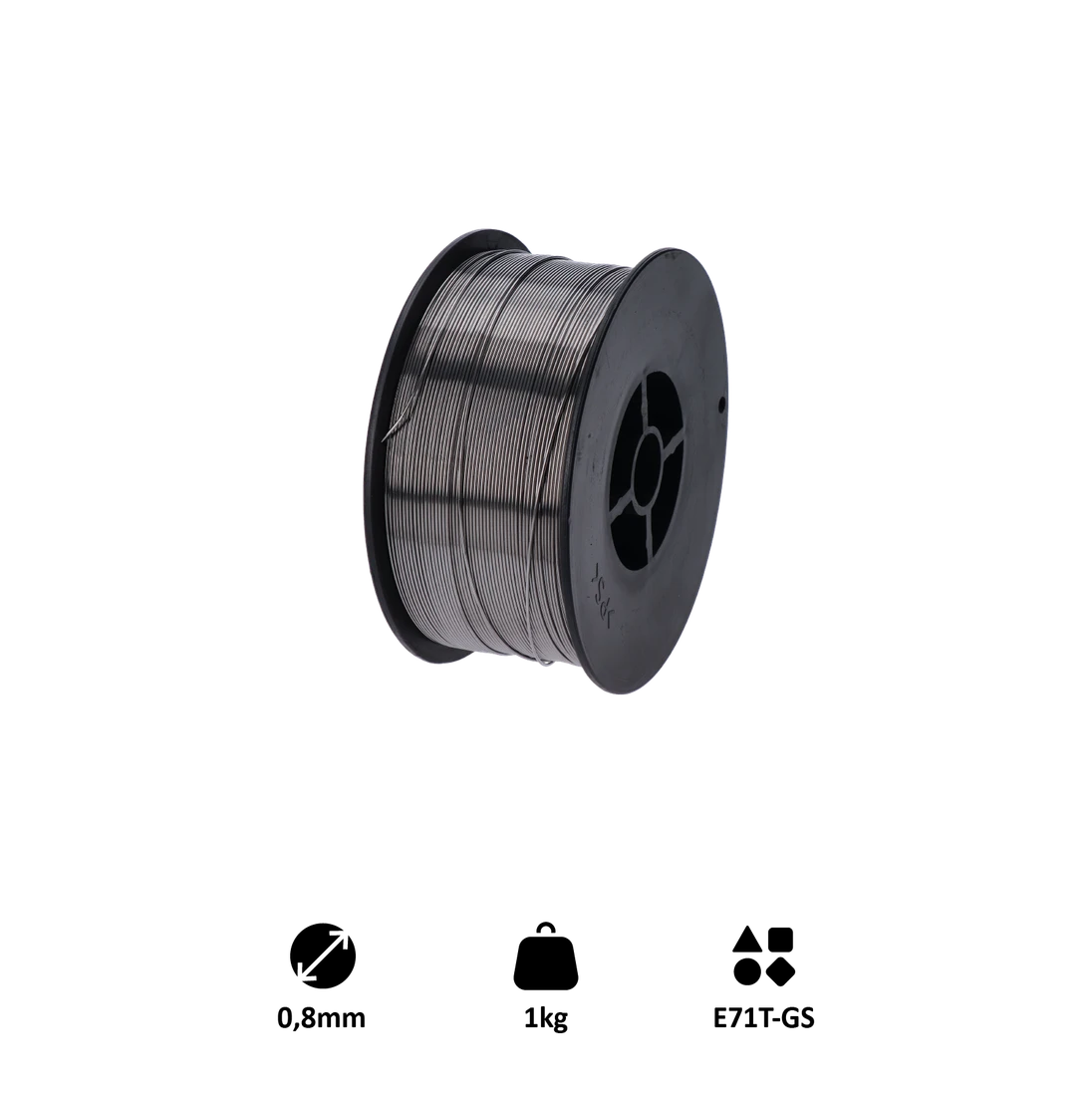 drôt zvárací FLUX - 0.8mm, 1kg, Metóda: MIG (Flux / FCAW)