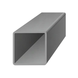 Uzavretý profil, štvorcový, čierny S235, hladký, šírka profilu 50mm