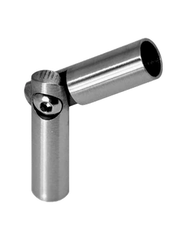 Spoj nastaviteľný ø 8mm (0-100°) s kĺbom, brúsená nerez K320 /AISI304