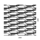 Tahokov Fe, kosočtvercové oko: 44x12mm, mostík: 5mm (2000x1000x1.5mm), orientace oka: rozměr oka 44mm je rovnoběžná s rozměrem tabule 2000mm