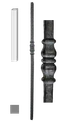 DOPRODEJ! Kovaný sloupek H-1200mm 25x25mm