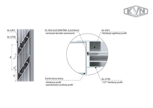 Profil na výplň 108x16x6000 mm, materiál EN AW-6060 T66, přírodní hliník bez povrchové úpravy, cena za KUS - slide 3