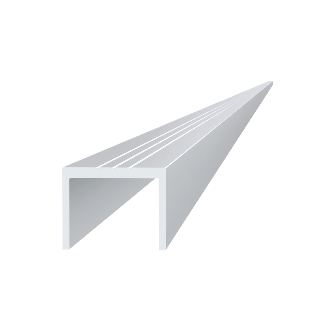 U profil 29x22mm, L-6000mm, hliník bez povrchové úpravy