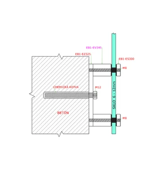 Prechod na vymedzenie vzdialenosti, ø 30mm /ø 8mm /L: 45mm, brúsená nerez K320 /AISI304, bal: 1ks - slide 3