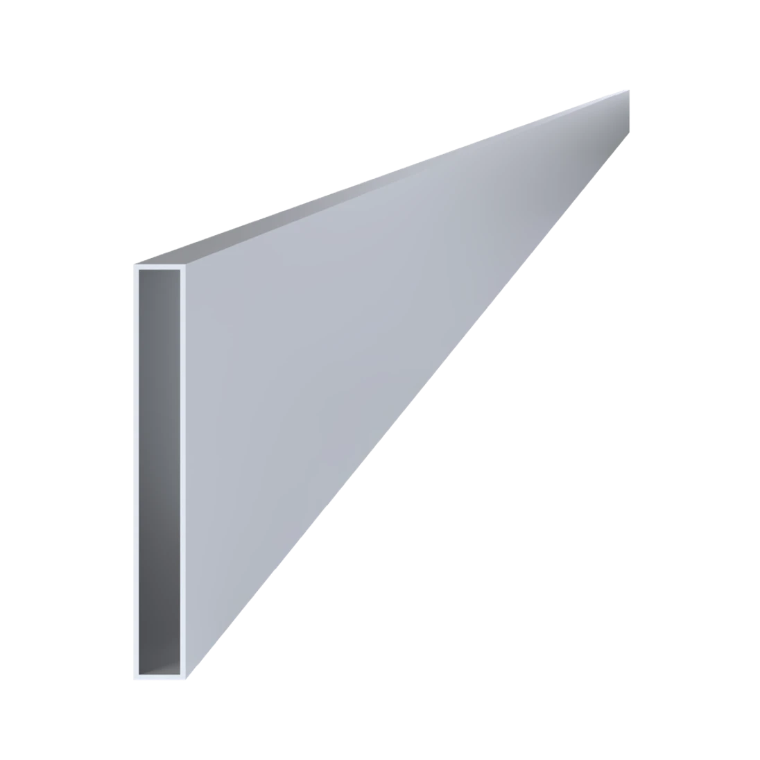 Jokel 200x20x2mm, L-6000mm, hliník bez povrchovej úpravy