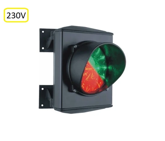 ASF semafor ø120mm jednokomorový červená/zelená, 25xLED 50Lux, hliníkový kryt, 230V AC, IP65